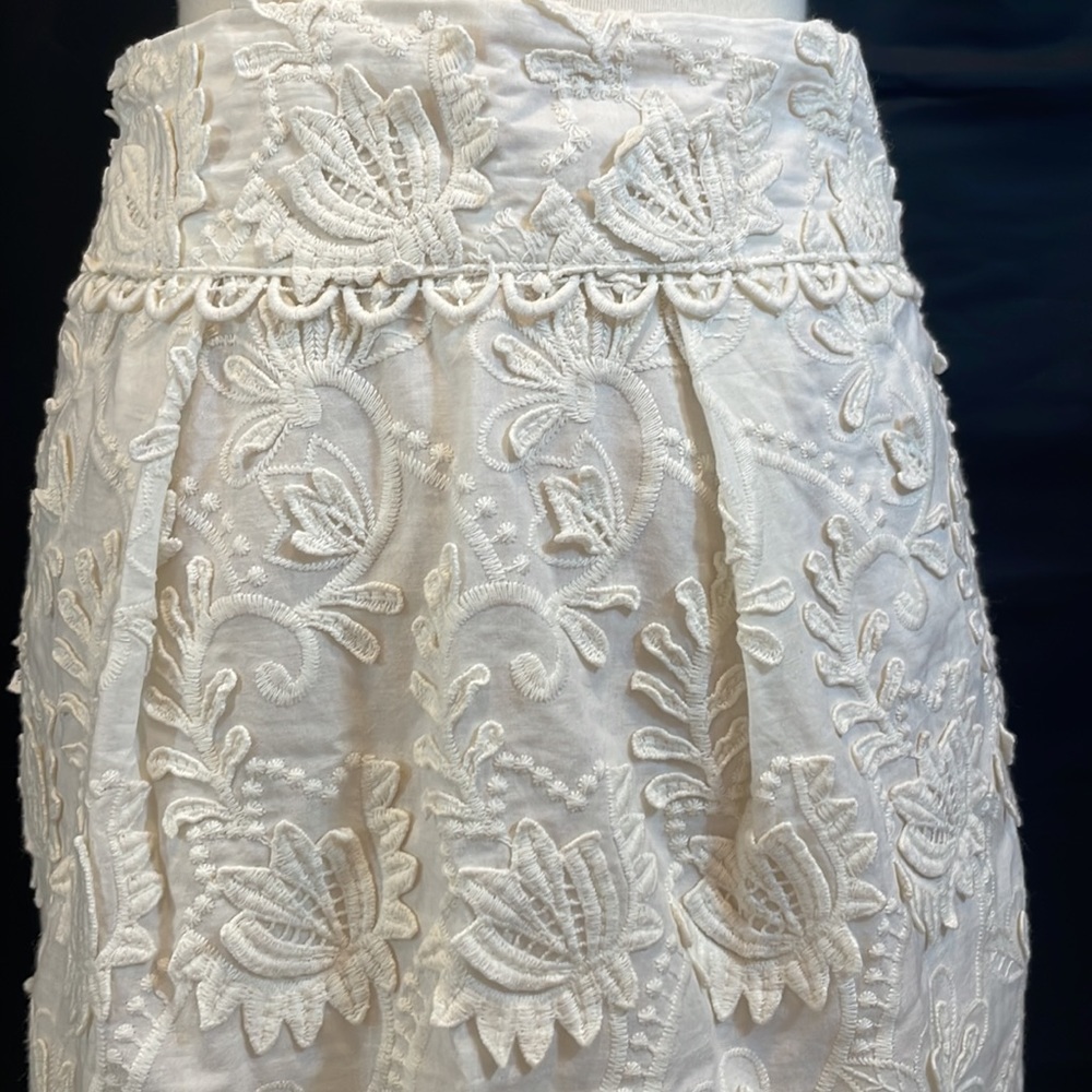 ZARA Woman Appliqué and Embroidered Skirt - XS - Picture 2 of 5